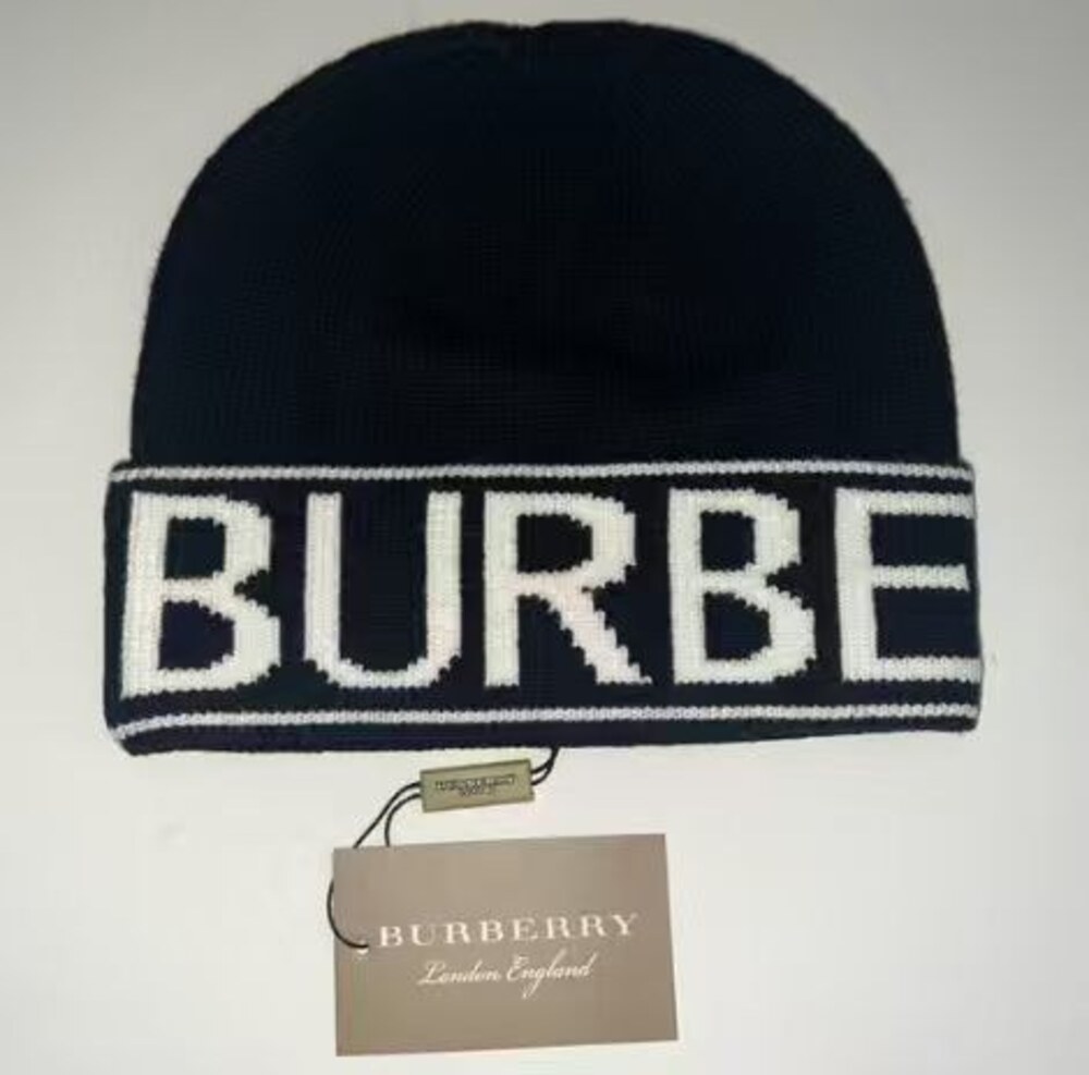 Burberry Logo Knit Beanie Black - Picture 3 of 4
